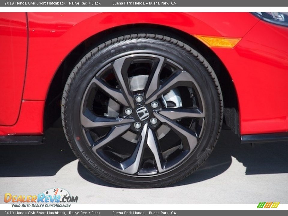 2019 Honda Civic Sport Hatchback Rallye Red / Black Photo #5