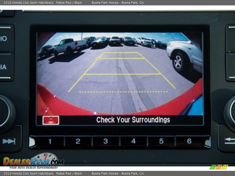 2019 Honda Civic Sport Hatchback Rallye Red / Black Photo #6