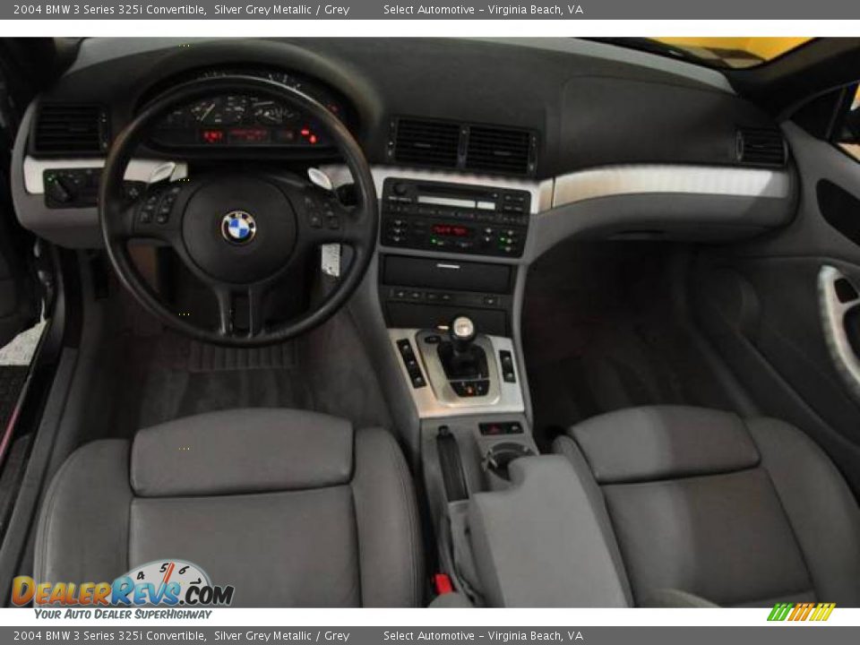 2004 BMW 3 Series 325i Convertible Silver Grey Metallic / Grey Photo #14