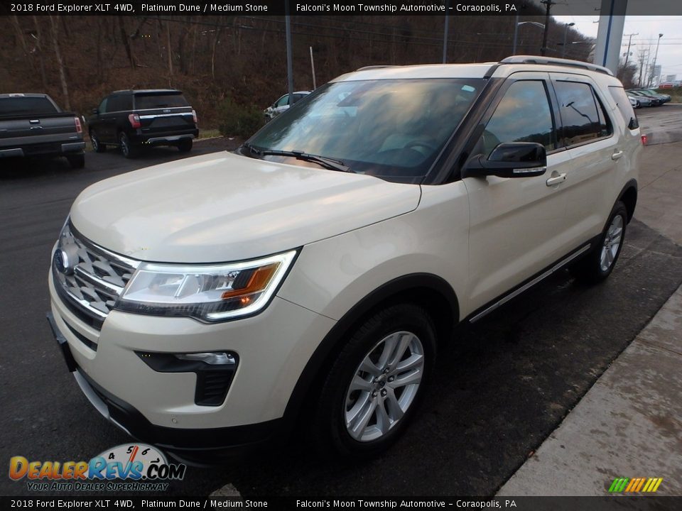 2018 Ford Explorer XLT 4WD Platinum Dune / Medium Stone Photo #7