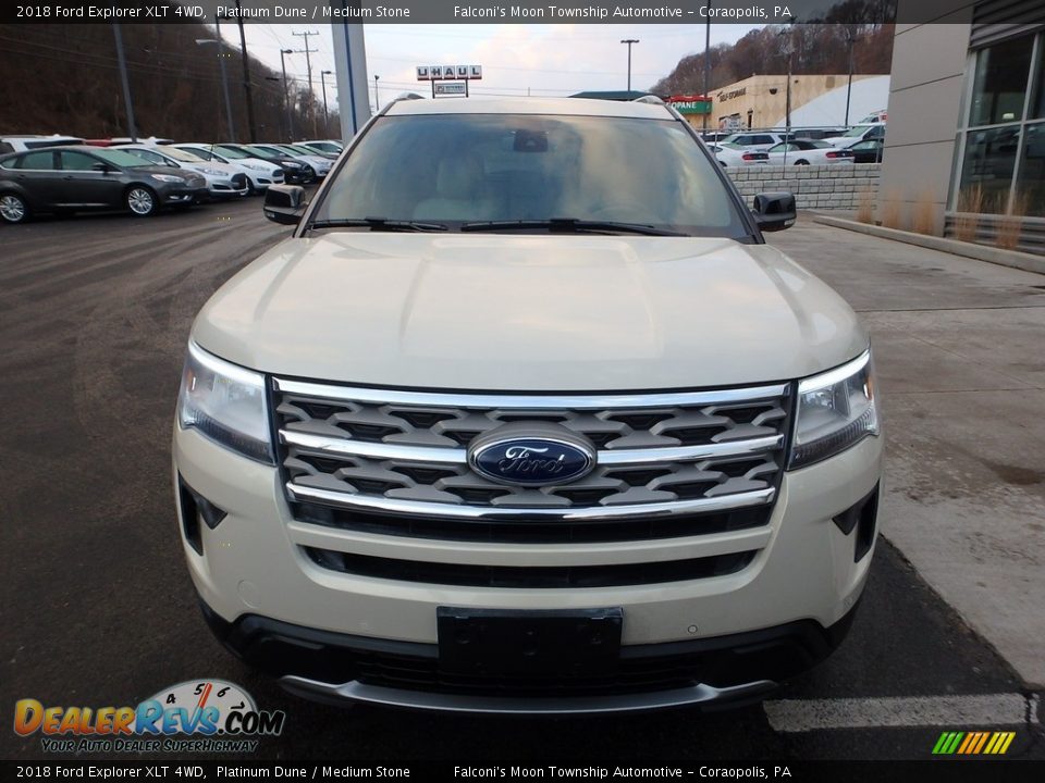 2018 Ford Explorer XLT 4WD Platinum Dune / Medium Stone Photo #8