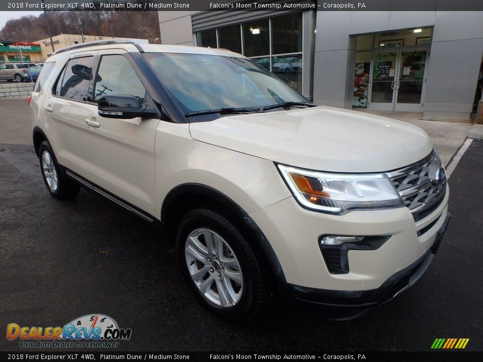 2018 Ford Explorer XLT 4WD Platinum Dune / Medium Stone Photo #9