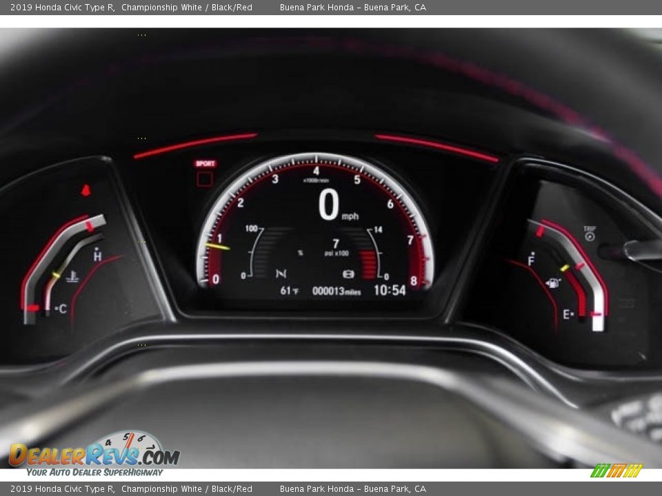 2019 Honda Civic Type R Gauges Photo #20