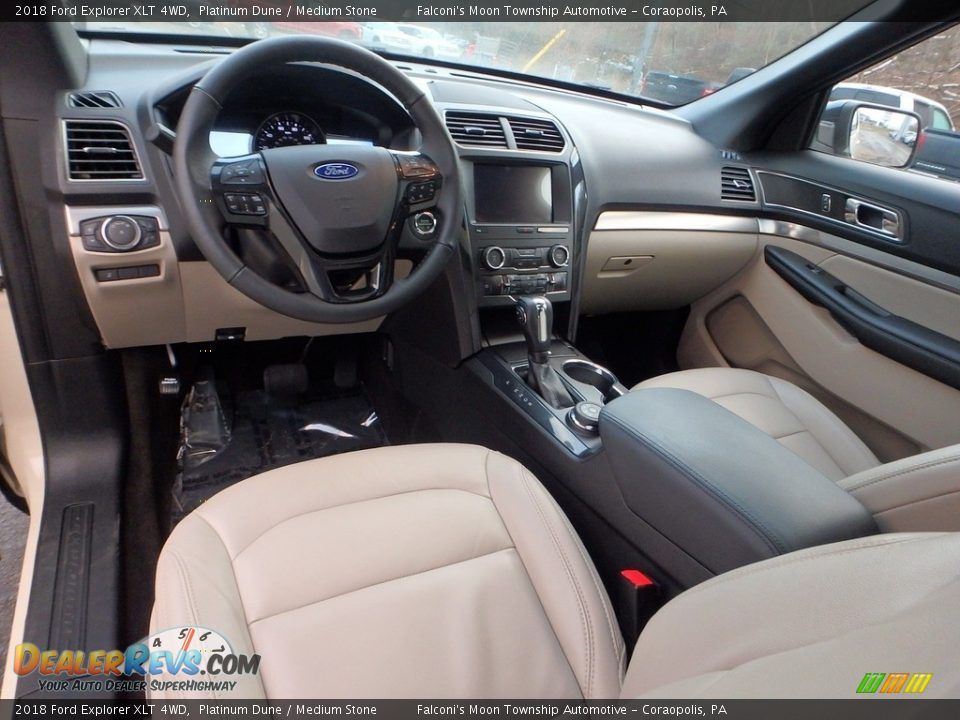 2018 Ford Explorer XLT 4WD Platinum Dune / Medium Stone Photo #18