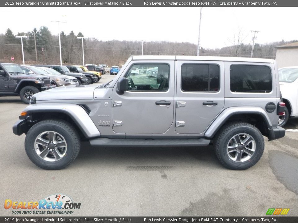 Billet Silver Metallic 2019 Jeep Wrangler Unlimited Sahara 4x4 Photo #3