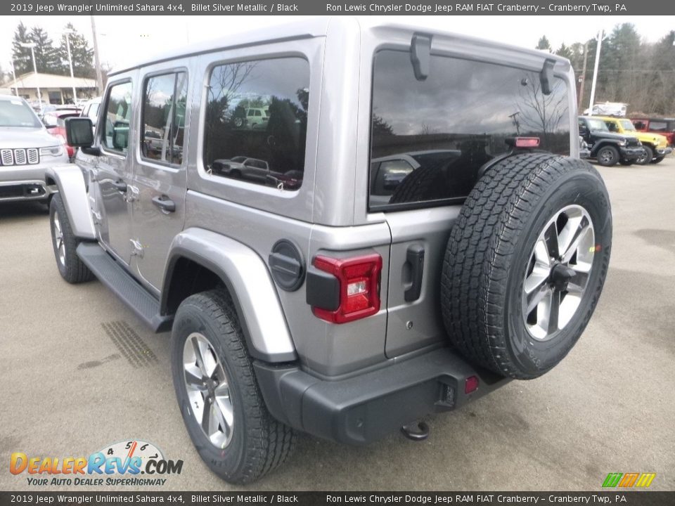 2019 Jeep Wrangler Unlimited Sahara 4x4 Billet Silver Metallic / Black Photo #4