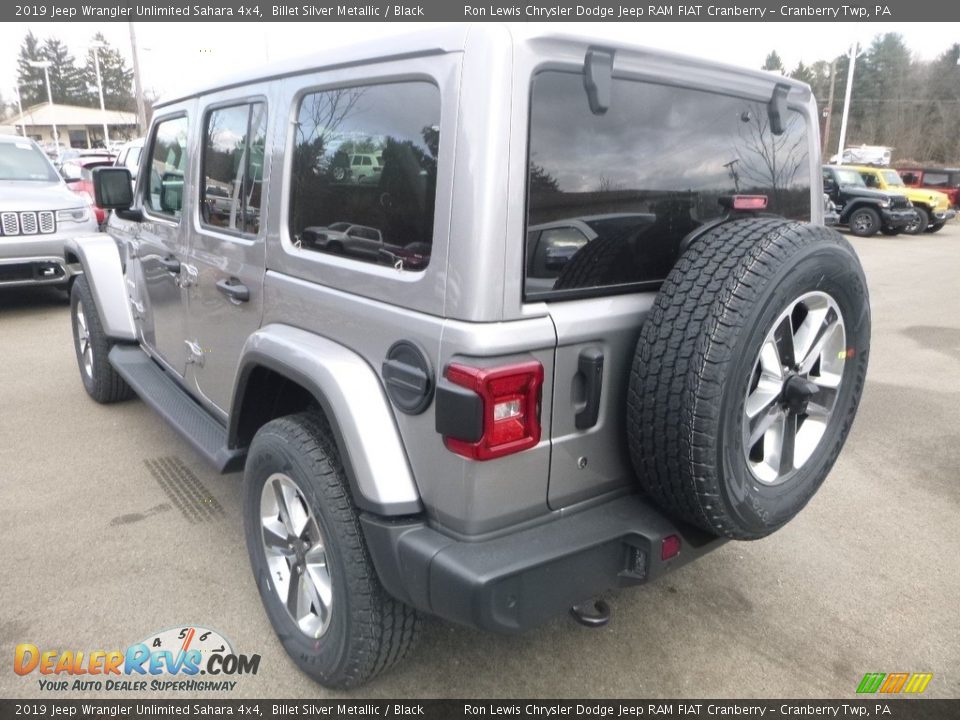 2019 Jeep Wrangler Unlimited Sahara 4x4 Billet Silver Metallic / Black Photo #4
