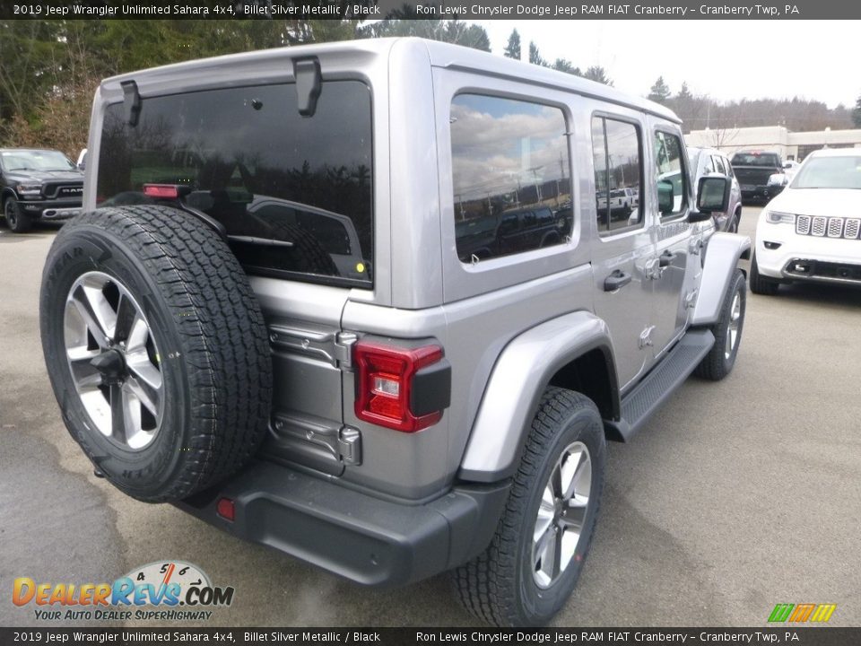 2019 Jeep Wrangler Unlimited Sahara 4x4 Billet Silver Metallic / Black Photo #6