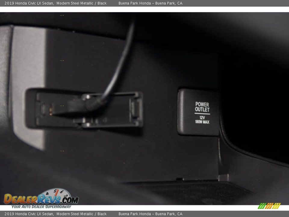 2019 Honda Civic LX Sedan Modern Steel Metallic / Black Photo #23