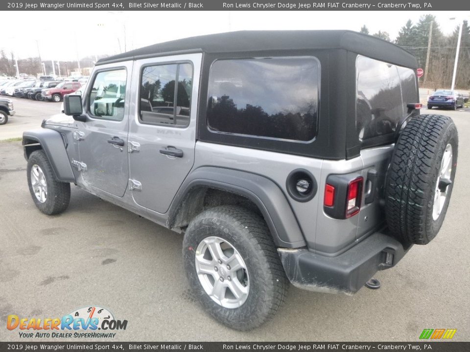 2019 Jeep Wrangler Unlimited Sport 4x4 Billet Silver Metallic / Black Photo #4