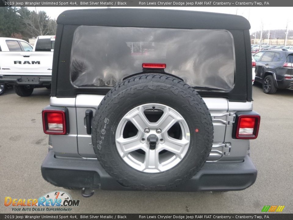 2019 Jeep Wrangler Unlimited Sport 4x4 Billet Silver Metallic / Black Photo #5