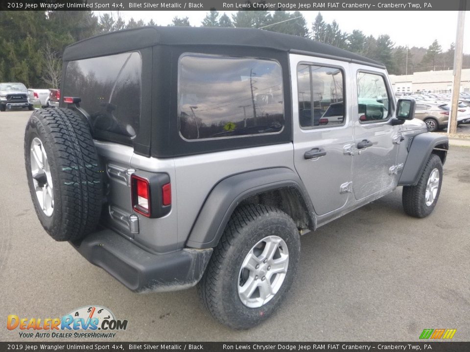 2019 Jeep Wrangler Unlimited Sport 4x4 Billet Silver Metallic / Black Photo #6