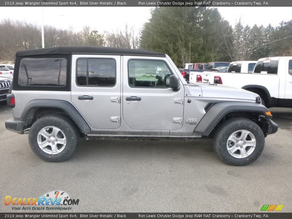 Billet Silver Metallic 2019 Jeep Wrangler Unlimited Sport 4x4 Photo #7