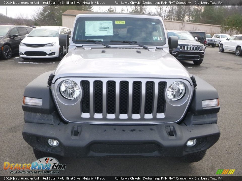 2019 Jeep Wrangler Unlimited Sport 4x4 Billet Silver Metallic / Black Photo #9