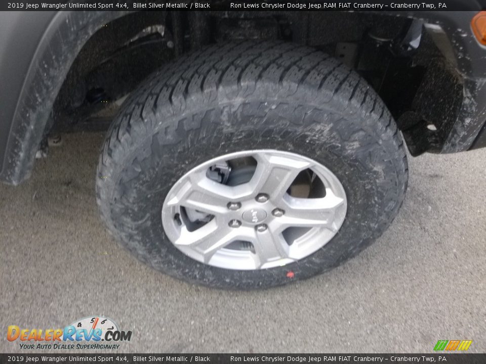2019 Jeep Wrangler Unlimited Sport 4x4 Billet Silver Metallic / Black Photo #10