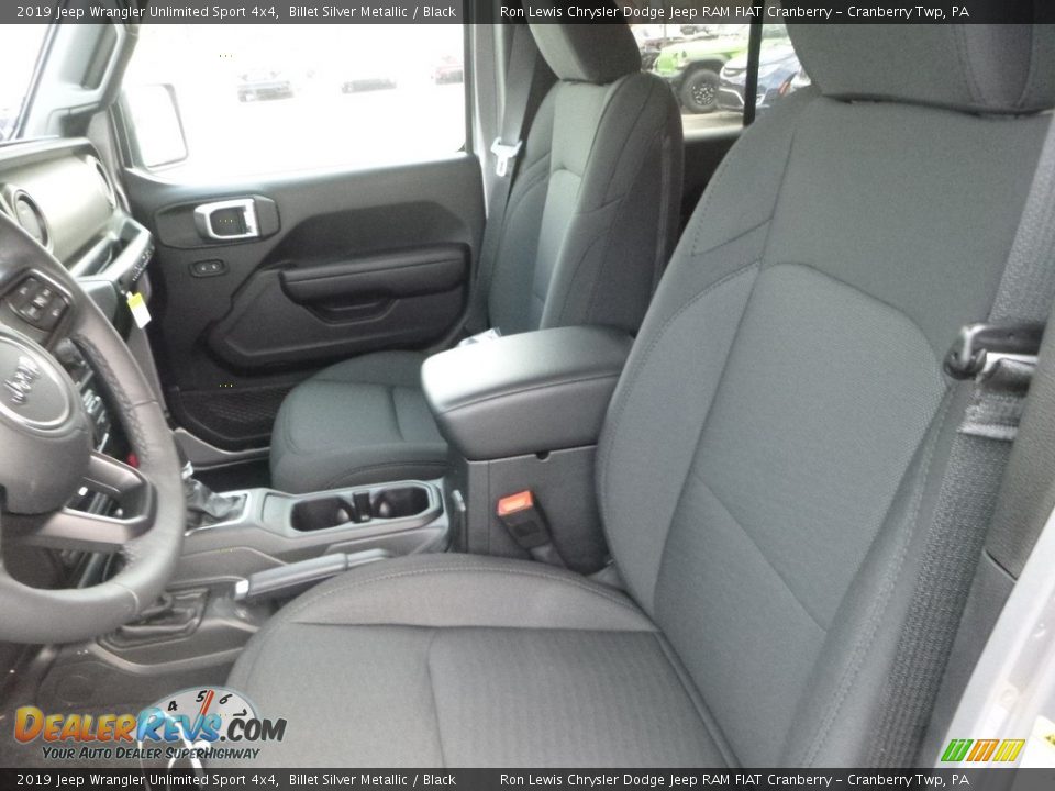2019 Jeep Wrangler Unlimited Sport 4x4 Billet Silver Metallic / Black Photo #14