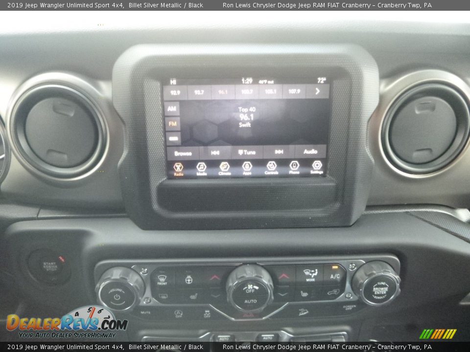 2019 Jeep Wrangler Unlimited Sport 4x4 Billet Silver Metallic / Black Photo #17