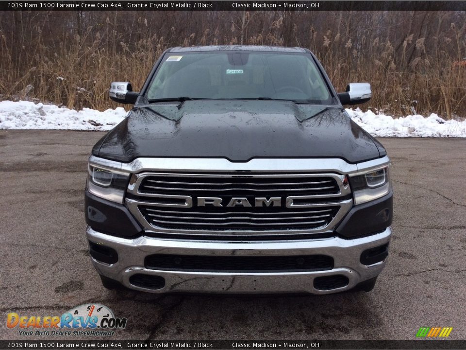 2019 Ram 1500 Laramie Crew Cab 4x4 Granite Crystal Metallic / Black Photo #2