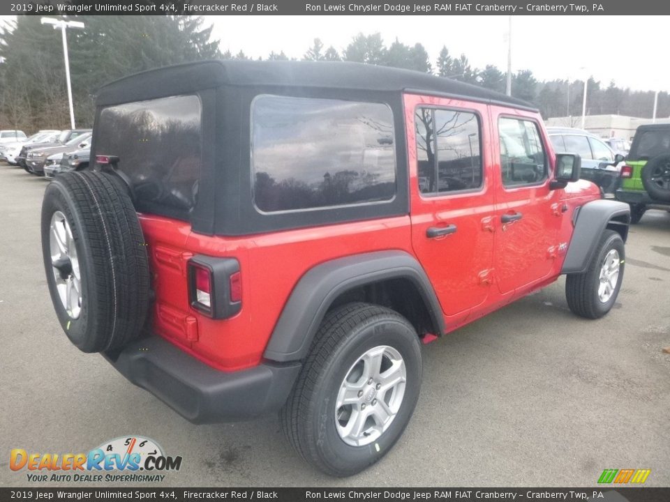 2019 Jeep Wrangler Unlimited Sport 4x4 Firecracker Red / Black Photo #6