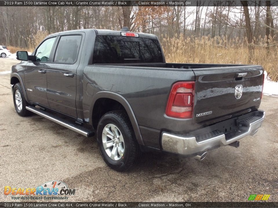 2019 Ram 1500 Laramie Crew Cab 4x4 Granite Crystal Metallic / Black Photo #4