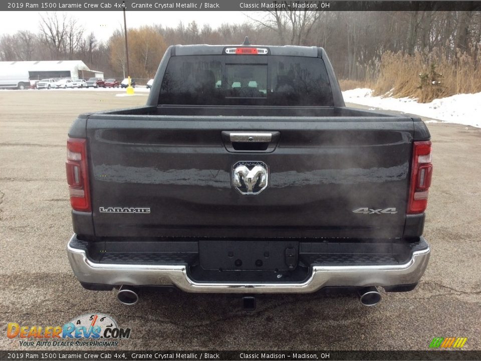 2019 Ram 1500 Laramie Crew Cab 4x4 Granite Crystal Metallic / Black Photo #5