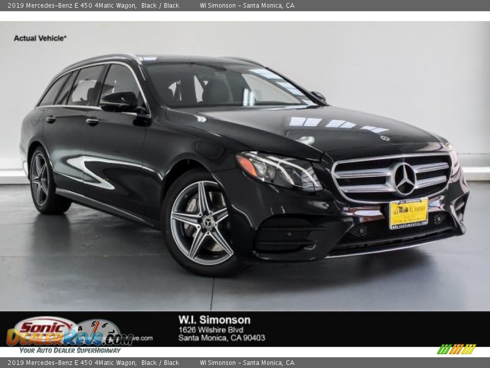 2019 Mercedes-Benz E 450 4Matic Wagon Black / Black Photo #1