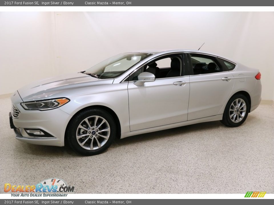2017 Ford Fusion SE Ingot Silver / Ebony Photo #3