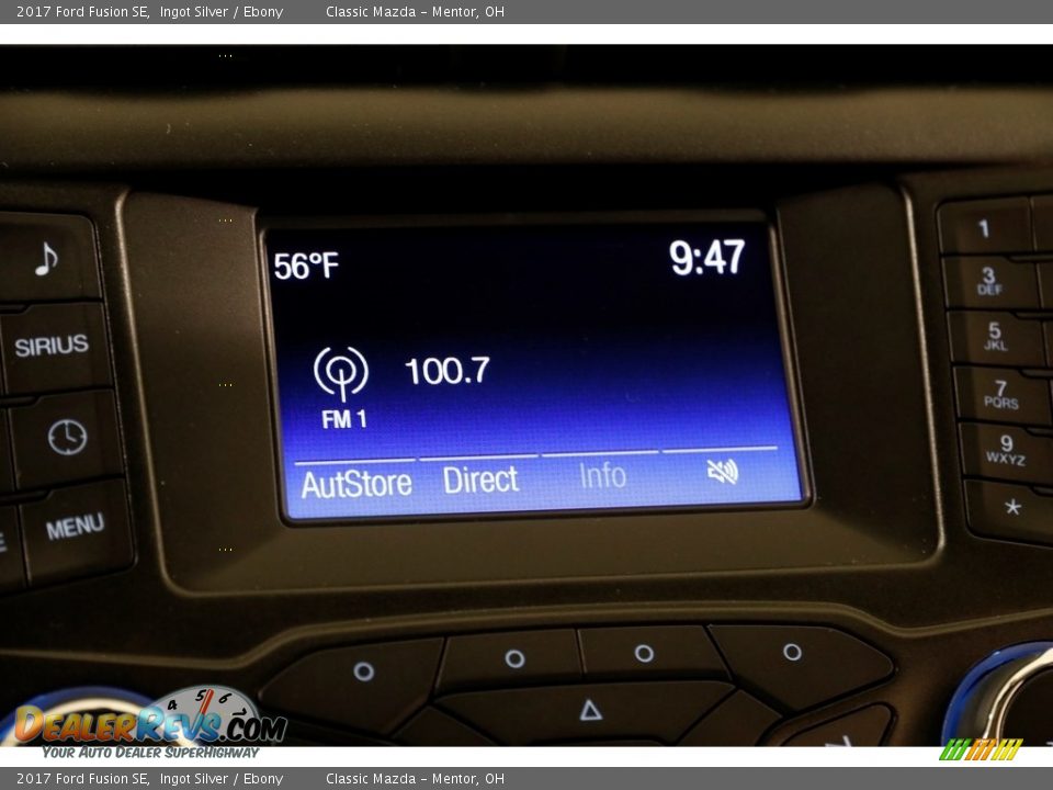 2017 Ford Fusion SE Ingot Silver / Ebony Photo #11