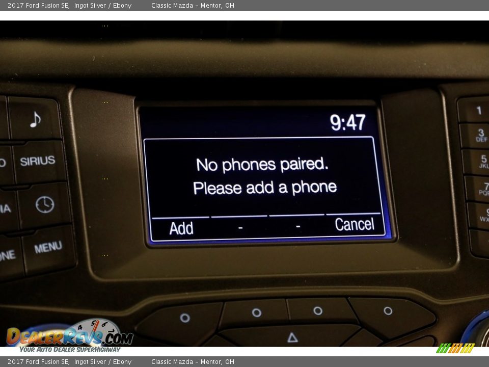 2017 Ford Fusion SE Ingot Silver / Ebony Photo #12