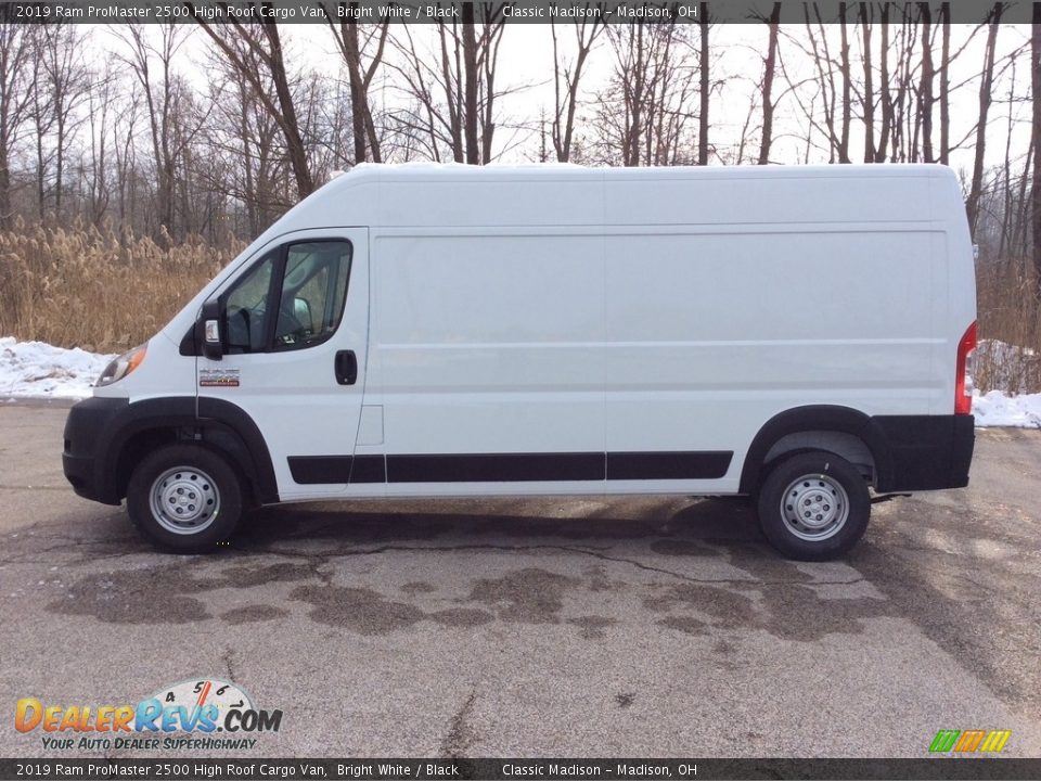 2019 Ram ProMaster 2500 High Roof Cargo Van Bright White / Black Photo #3