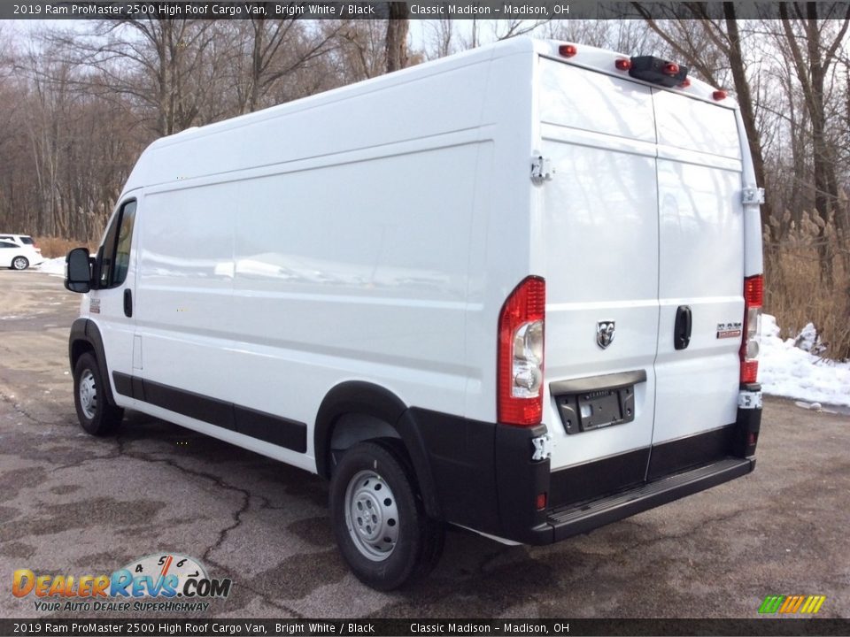 2019 Ram ProMaster 2500 High Roof Cargo Van Bright White / Black Photo #4