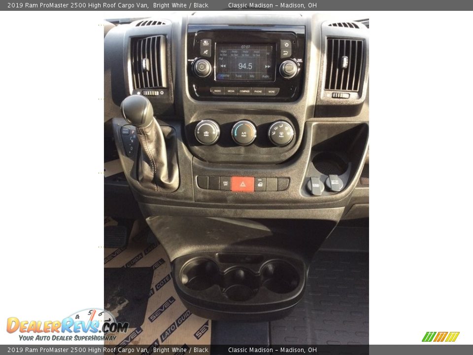 2019 Ram ProMaster 2500 High Roof Cargo Van Bright White / Black Photo #14