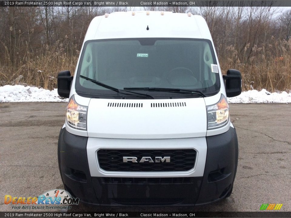 2019 Ram ProMaster 2500 High Roof Cargo Van Bright White / Black Photo #2