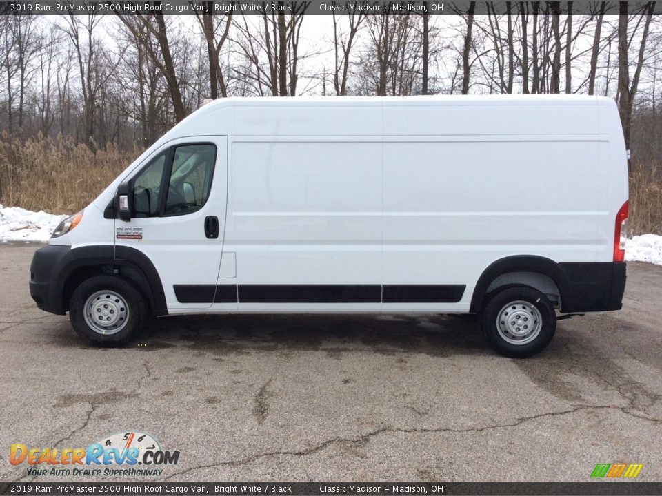 Bright White 2019 Ram ProMaster 2500 High Roof Cargo Van Photo #3