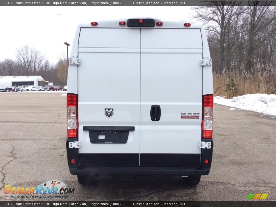 2019 Ram ProMaster 2500 High Roof Cargo Van Bright White / Black Photo #5