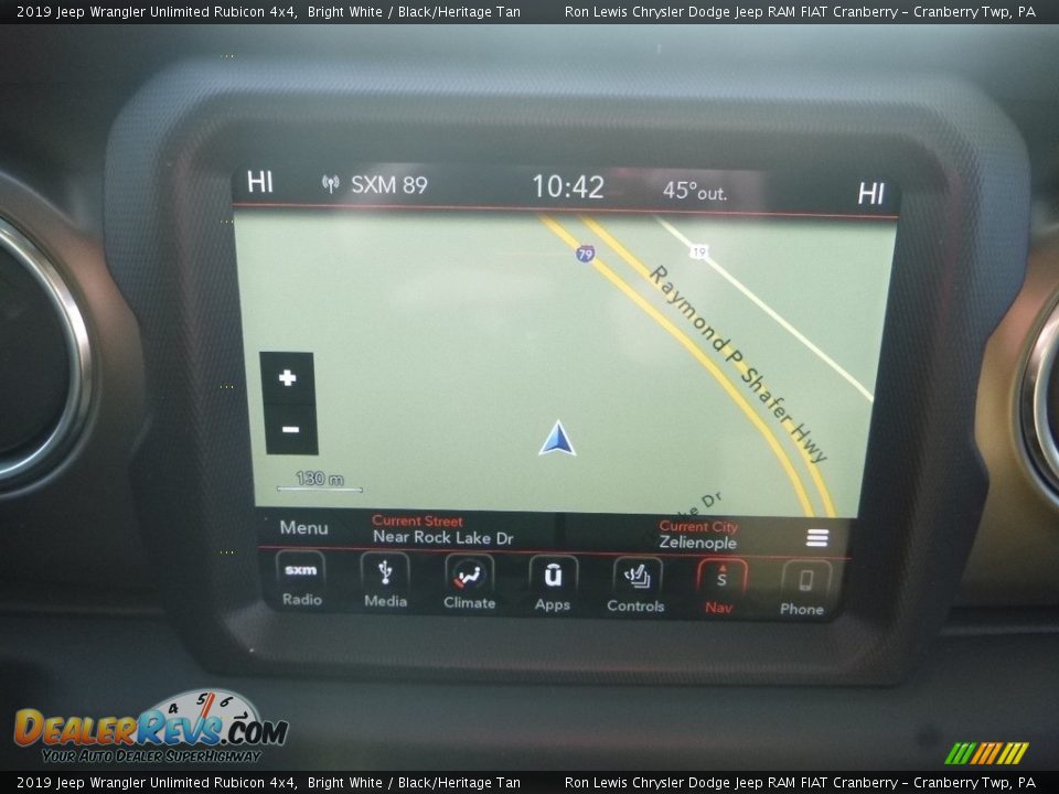 2019 Jeep Wrangler Unlimited Rubicon 4x4 Bright White / Black/Heritage Tan Photo #17