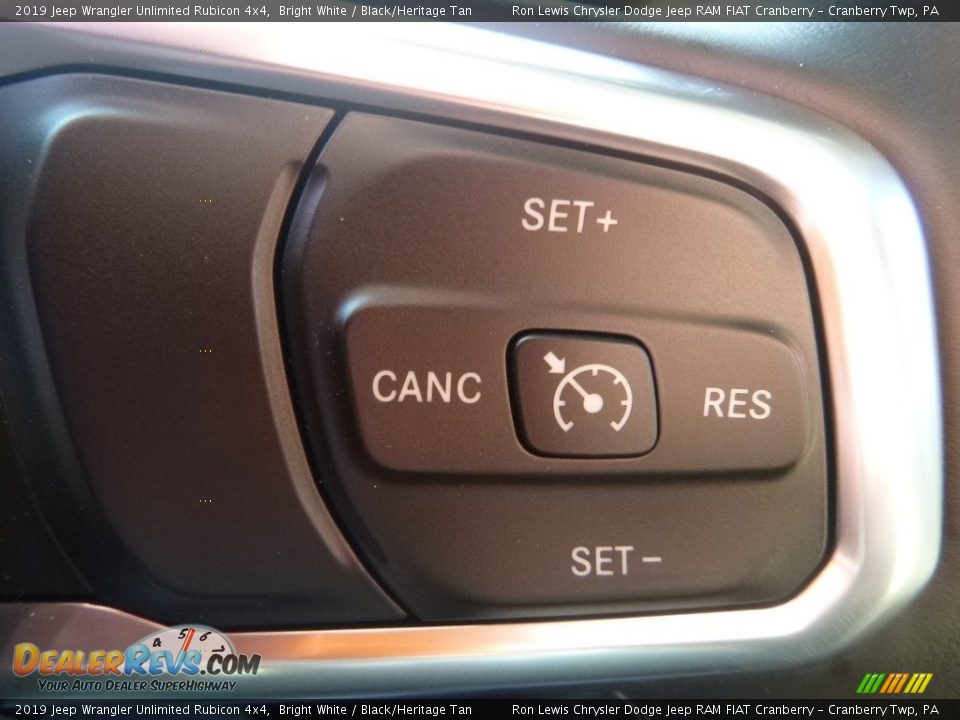 2019 Jeep Wrangler Unlimited Rubicon 4x4 Bright White / Black/Heritage Tan Photo #19