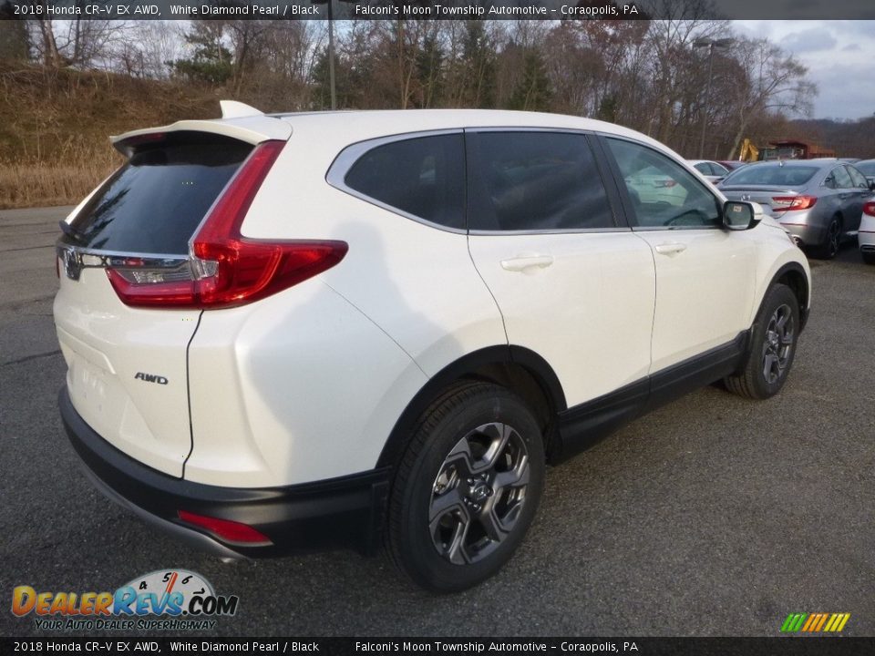 2018 Honda CR-V EX AWD White Diamond Pearl / Black Photo #5