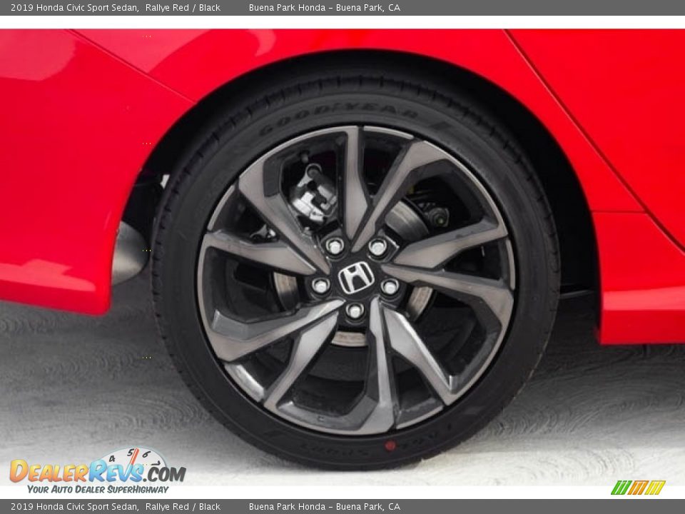 2019 Honda Civic Sport Sedan Rallye Red / Black Photo #13