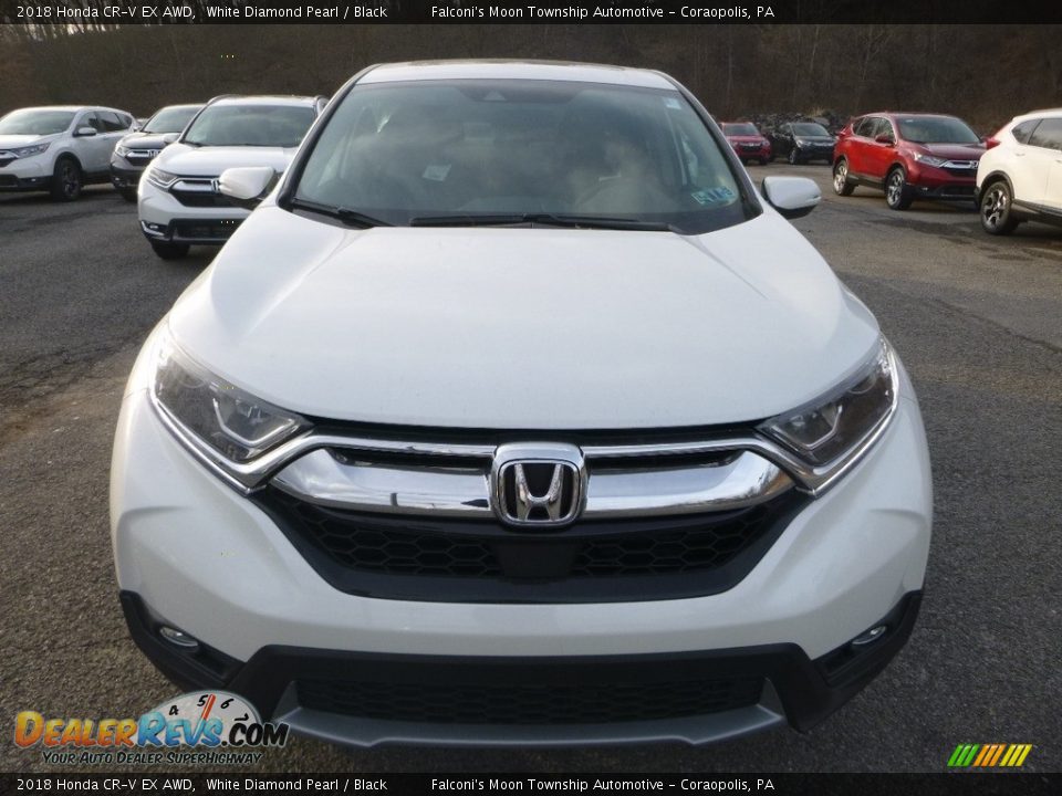 2018 Honda CR-V EX AWD White Diamond Pearl / Black Photo #7