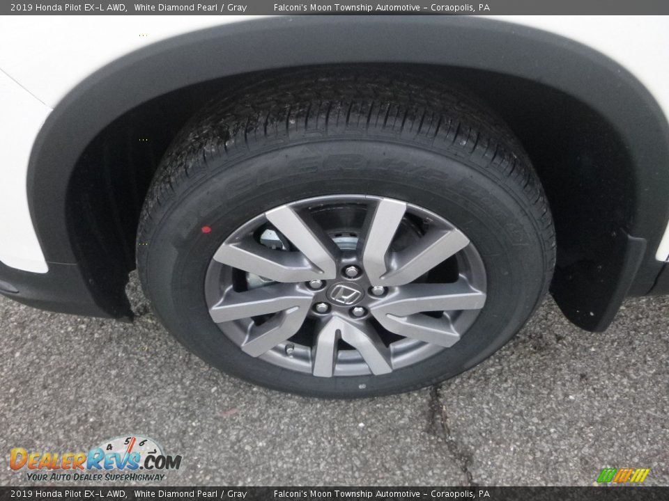 2019 Honda Pilot EX-L AWD White Diamond Pearl / Gray Photo #2