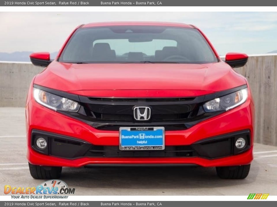 2019 Honda Civic Sport Sedan Rallye Red / Black Photo #3