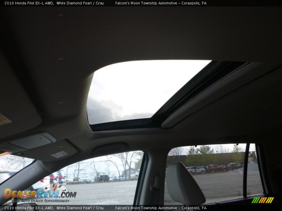 2019 Honda Pilot EX-L AWD White Diamond Pearl / Gray Photo #14