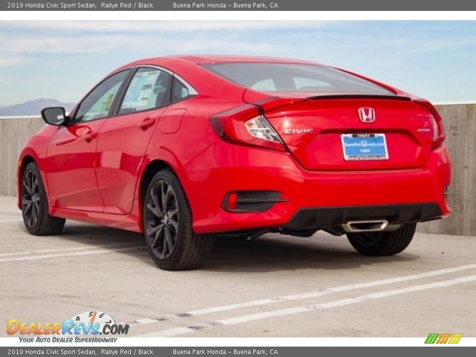 2019 Honda Civic Sport Sedan Rallye Red / Black Photo #2