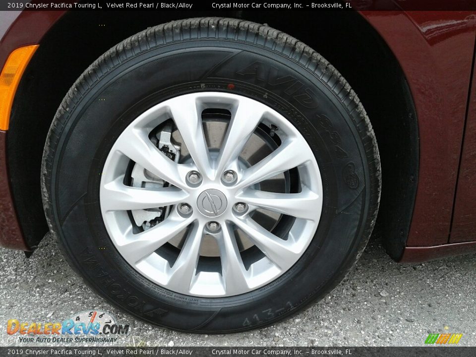 2019 Chrysler Pacifica Touring L Velvet Red Pearl / Black/Alloy Photo #21