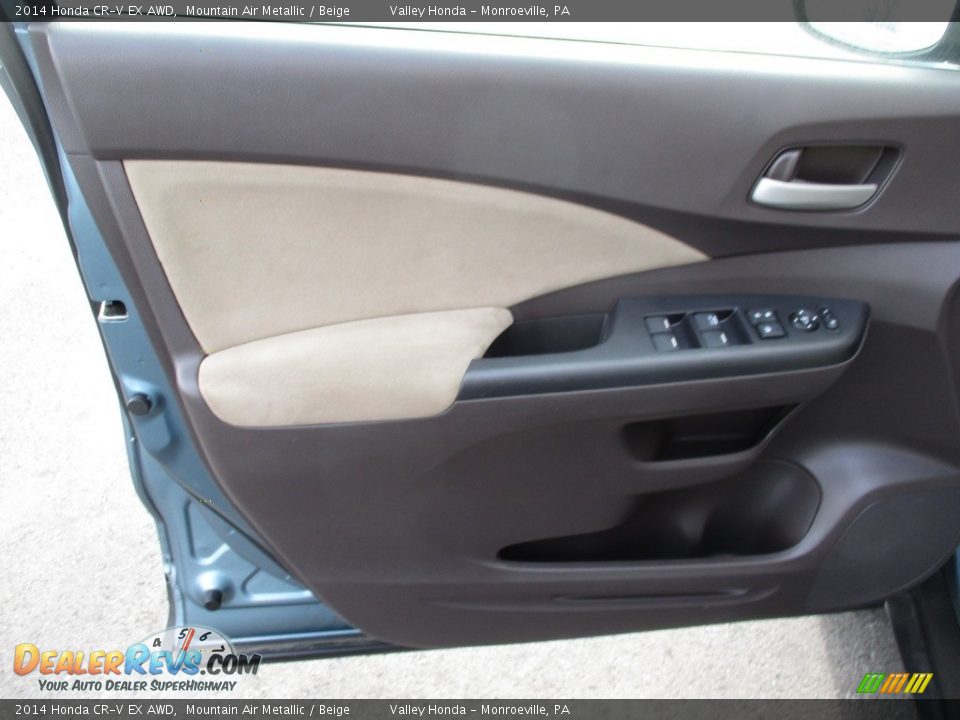 2014 Honda CR-V EX AWD Mountain Air Metallic / Beige Photo #10