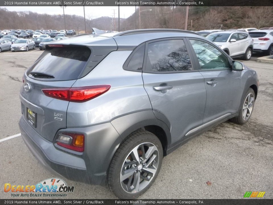 2019 Hyundai Kona Ultimate AWD Sonic Silver / Gray/Black Photo #2