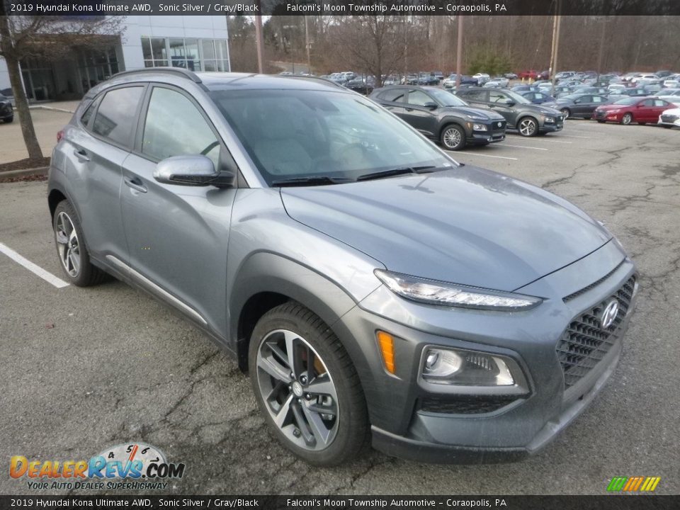 2019 Hyundai Kona Ultimate AWD Sonic Silver / Gray/Black Photo #3