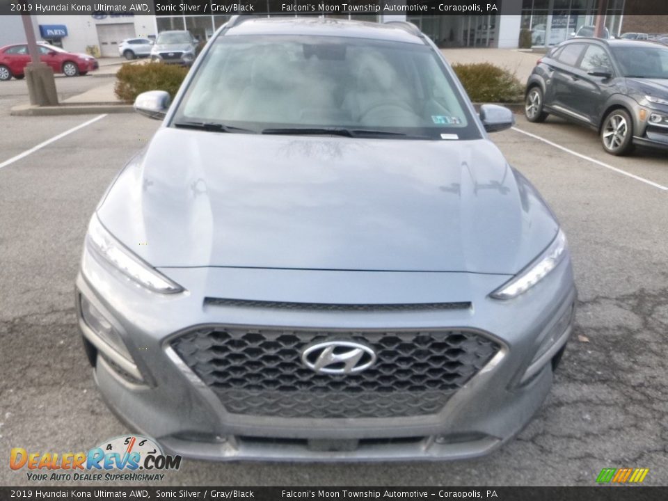 2019 Hyundai Kona Ultimate AWD Sonic Silver / Gray/Black Photo #4