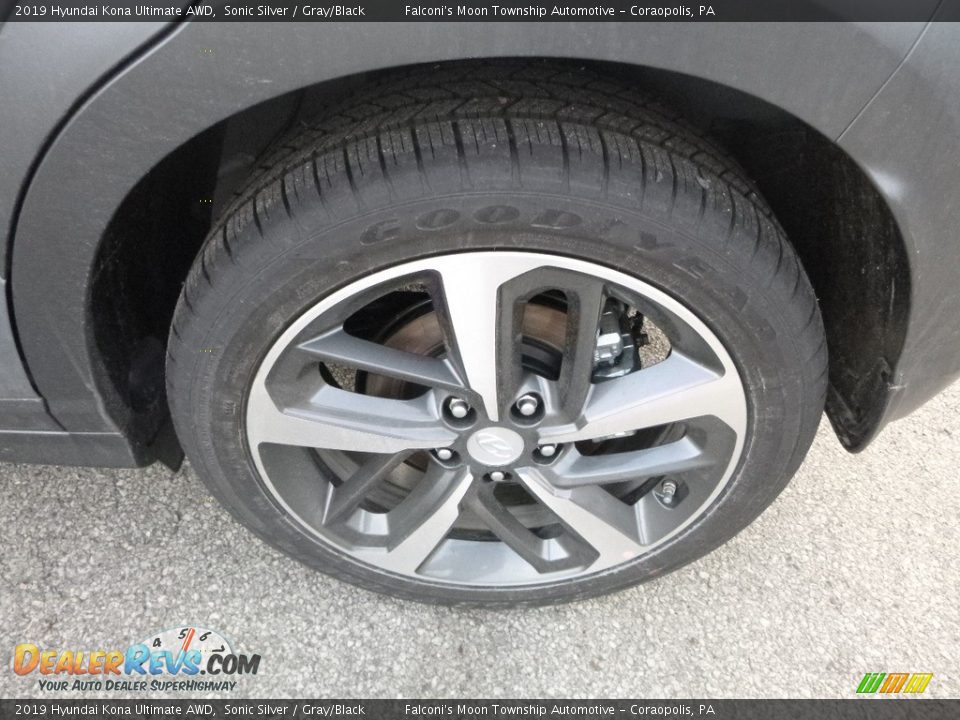 2019 Hyundai Kona Ultimate AWD Sonic Silver / Gray/Black Photo #7